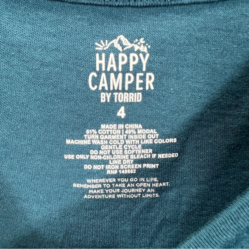 NWT Torrid Happy Camper Blue Desert Scenic Outdoor Plus Size Tank Top 0889 - Picture 6 of 9